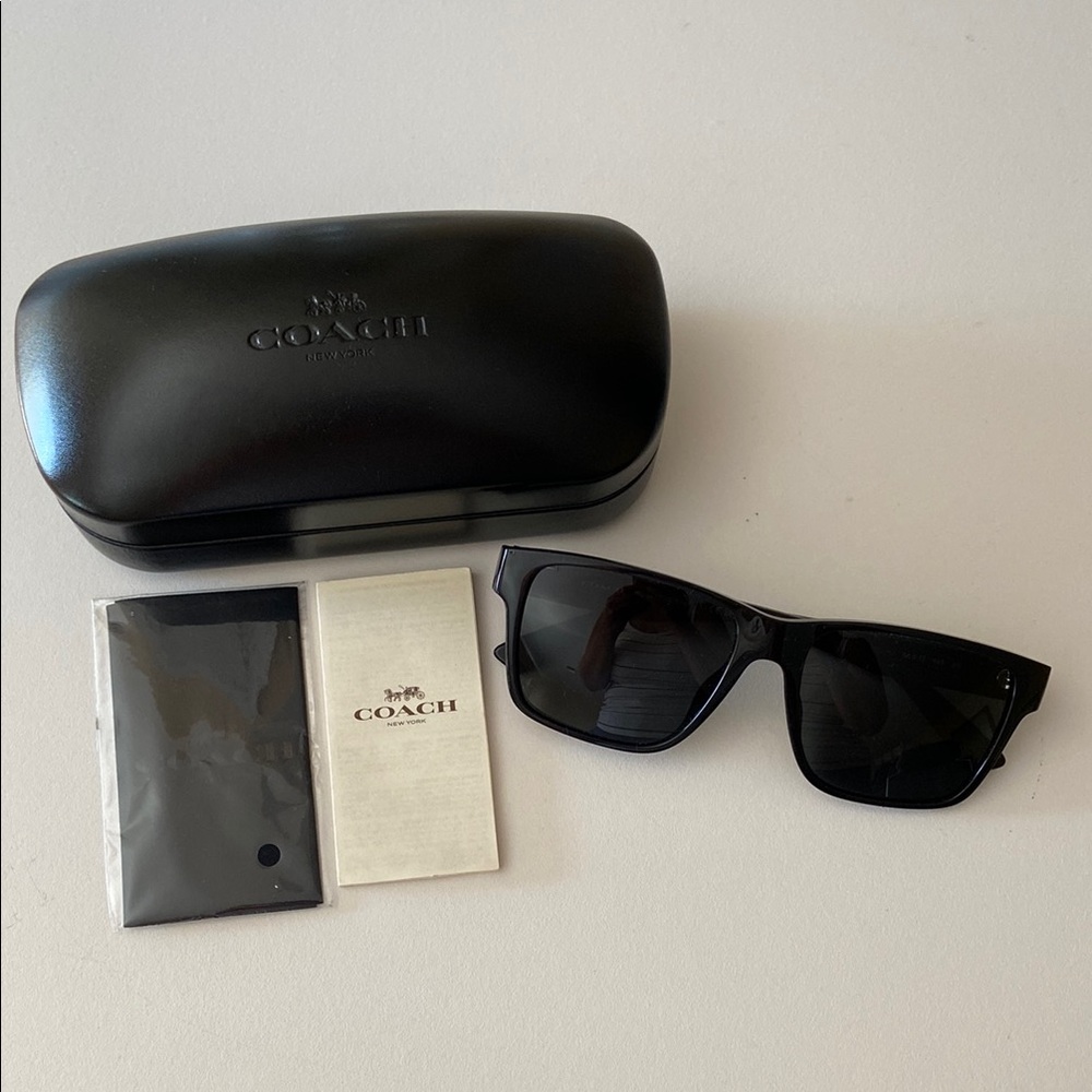 Coach Square Sunglasses, #CW425, Black, NWOT